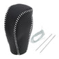 Motoforti Anti-Slip Gear Shift Knob Cover Car Stick Shifting Handle Protector for Mazda CX-5 2017-2022 Black Grey Faux Leather