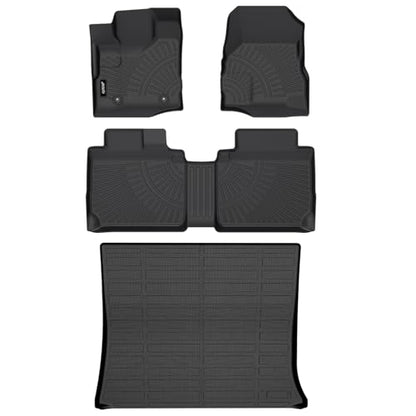 Jenofa-Car Floor Mats for Chevy Equinox 2012-2017 for GMC Terrain 2012-2017 All Weather Floor Mats Cargo Mat Full Set Car Mat for Equinox Set Floor Liners Accessories Black - style: 36|For equinox/terrain|2012-2017|Set