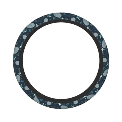 Manatees Steering Wheel Cover Anti-Slip,Sweat Absorption Universal 15 inch Steering Wheel Covers Cute car Accessories for Men Women - color: 13