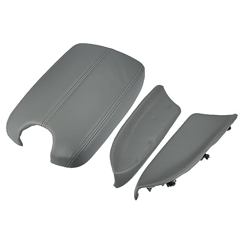 X AUTOHAUX 1 Set Car Center Console Cover Front Door Panels Armrest Replacement for Honda Accord 2008 2009 2010 2011 2012 Light Grey - color: Grey