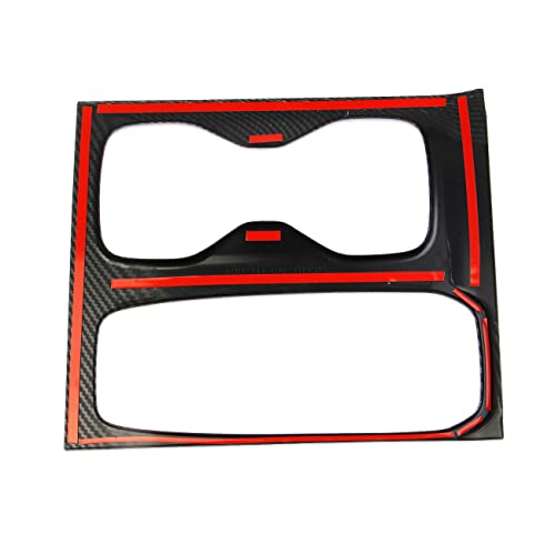 Carbon Fiber Center Console Gear Shift Cupholder Panel Cover Trim for Nissan Frontier 2022-2026