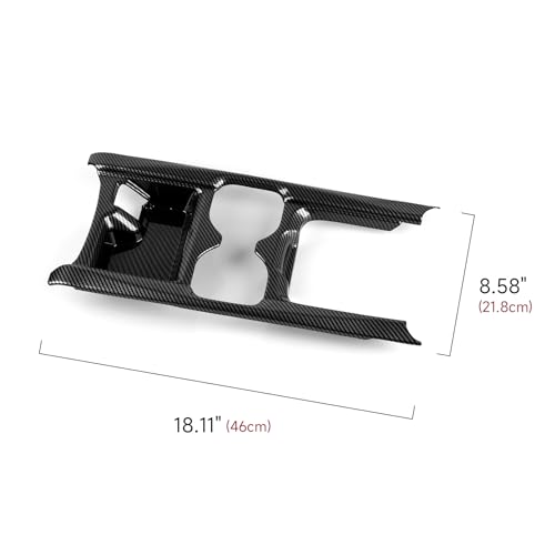 for Honda CR-V 2017 2018 2019 Accessories Cup Water Frame Decals CRV ABS Carbon Fiber Stickers, B - color: 2017-2019 Cup Holder Frame
