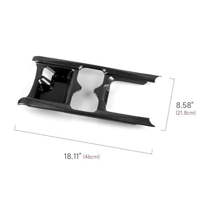 for Honda CR-V 2017 2018 2019 Accessories Cup Water Frame Decals CRV ABS Carbon Fiber Stickers, B - color: 2017-2019 Cup Holder Frame