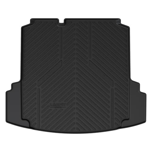 LASFIT Trunk Mat for Volkswagen Jetta 2011-2018, Custom Fit All-Weather TPE Rubber Cargo Mat for VW Jetta Accessories Trunk Liner Cargo Liner, Waterproof, Easy to Clean, Black - size: 2)2011-2018|For VW Jetta|Cargo Mat