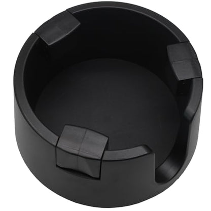 Anti Spill Cup Holder - Adjustable Plastic Drink Holder - Adhesive Desk Cup Holder for Home Office Couch Table - Black - color: Black