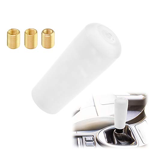 EZAUTO WRAP White Shift Knob Stick Frosted Matte Crystal Bubble Long Throw Gear Shifter 10cm - color: Matte White, size: 10cm