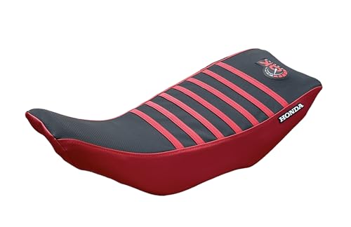 Seat Cover - Compatible Fit for Hond@ 2004-2018 TRX450 TRX 450R TRX 450 R TRX 450ER TRX 450 ER Quad Red/Black - color: Red/Black Top