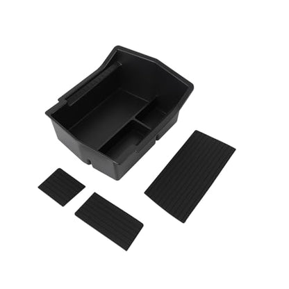 Center Console Organizer Fit for Forester 2025, Console Tray for 2025 Forester Insert Glove Pallet Organizer with 2 Removable Rubber Mats Anti Slip