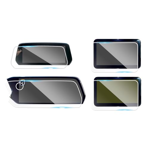 4 pcs 2025 2026 Tahoe Suburban Tempered Glass Screen Protector for 2025 Chev y Tahoe z71 Suburban Nav. 17.7Inch Dash 11Inch Rear Seat Media Dual 12.6-Inch 2025 Chev rolet Tahoe Suburban Accessories - size: Tahoe 4pcs
