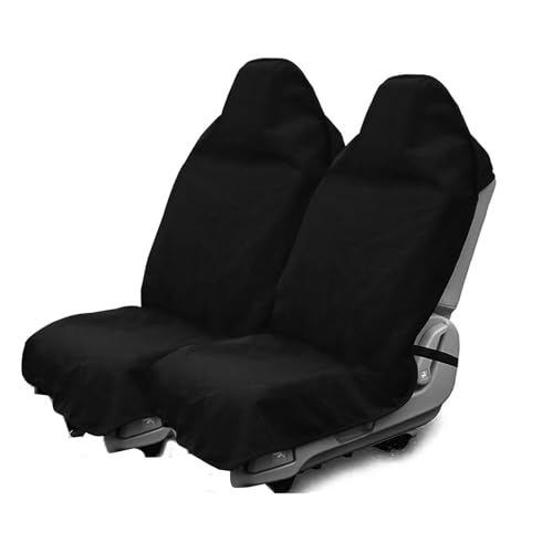 Waterproof Sweat Towel Car Seat Cover Sweat Carseat Protector,Perfect for Universal Anti-Slip Car Truck SUV Seat, Great for Post Gym Workout, Running, Swimming, Beach and Hiking (2pcs Black) - color: 2pcs Black
