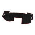 Dash Cover, Center Console Non-Slip Dashboard Carpet Mat for Mazda 6 2009-2012 Flannel Black Red,1Pc