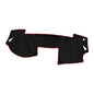 Dash Cover, Center Console Non-Slip Dashboard Carpet Mat for Mazda 6 2009-2012 Flannel Black Red,1Pc