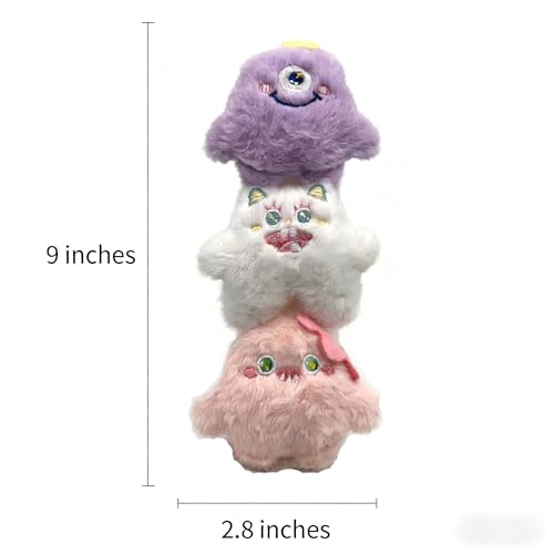 Baby Car Seat Neck Cover, Baby Strap Pad, Car Seat Strap Cover, Car Seat Belt Cover Boy Girl, Baby Neck Pad Protector, Car Strap Pad Fleece, Belt Pad Plush Doll, Seat Belt Pads (Purple, White, Pink) - color: Purple, White, Pink dolls