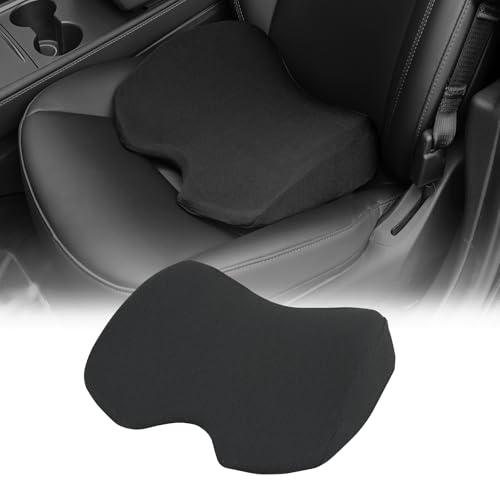 Nilight Car Seat Cushion Black Mesh Memory Foam Wedge Breathable Comfortable for Daily Driving Working Sciatica and Tailbone Pain Relief Improves Drive Visibility - color: Black Mesh