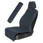 Universal Cloth Car Seat Covers Full Set with Buckle Fastening, Water-Resistant Fabric Auto Interior Protector – Fits Most Cars, SUVs, Trucks (Grey) - style: Grey