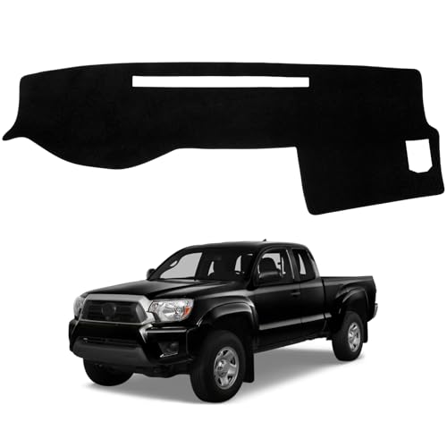 Dash Cover Mat Compatible with Toyota Tacoma 2005-2015 Car Interior Dashboard Cover Mat Nonslip Dashmat Sunshade Glare UV Rays Protector Accessories Custom Fit - size: Compatible with Tacoma 2005-2015