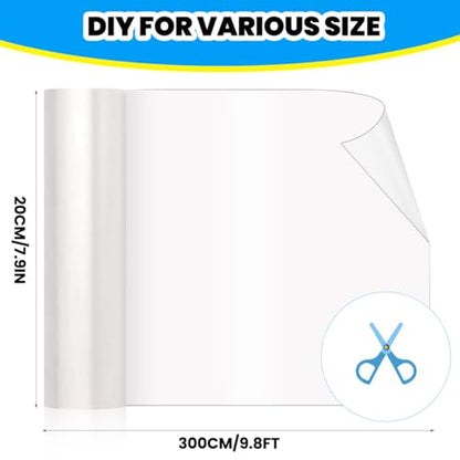 Cat Scratch Furniture Protector: Cat Anti Scratch Tape - Door Protector from Dog Scratching - Clear Training Self Adhesive Tape for Carpet, Sofa, Couch, Door (118in x 7.9in) - size: 118in x 7.9in