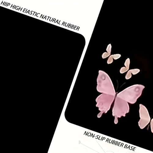 Universal Car Trunk Mat 29" x 39", Pink Butterfly All Weather Trunk Protection Cargo Liner, Durable Cargo Mat Rear Trunk Liner, Stylish Vehicle Interior Accessories Suitable for Most Car Models - color: Pink Butterfly