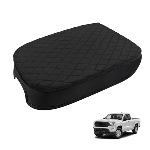 Sze Center Console Cover for Nissan Frontier 2026 2025 2024 2023 2022 Car Armrest Cover, PU Leather Arm Rest Pad, Console Box Cover Center Console Cushion - color: Nissan Frontier 2026 2025-2022