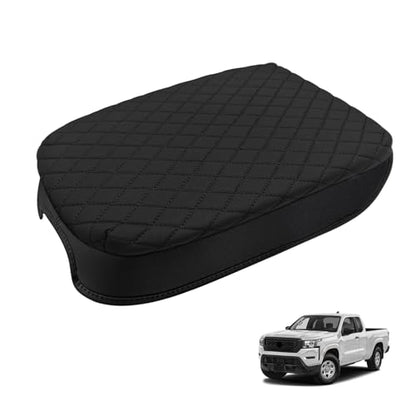 Sze Center Console Cover for Nissan Frontier 2026 2025 2024 2023 2022 Car Armrest Cover, PU Leather Arm Rest Pad, Console Box Cover Center Console Cushion - color: Nissan Frontier 2026 2025-2022
