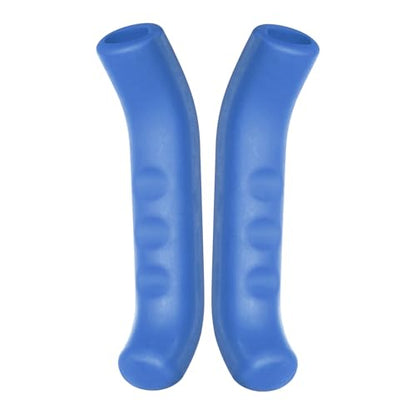 HARFINGTON 1 Pair Bike Brake Lever Cover Silicone Brake Lever Grip Protector Anti-Slip Brake Handle Protection Covers Sleeve for Mountain Road Bike Cycling, Blue - color: Blue