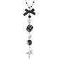 Crystal Car Rearview Mirror Charm - Flower Beaded Pendant, Elegant Hanging Cars Interior Ornament Gift for Women
