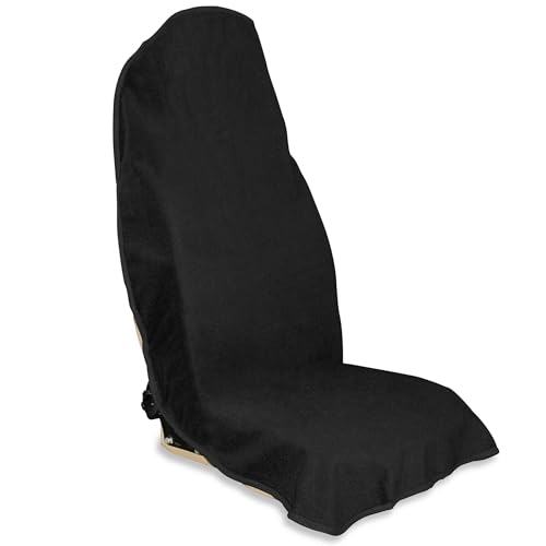 Waterproof Car Seat Cover for Front Seats, Protector for Cars SUVs Trucks, Sweat Towel Seat Covers Bucket for Gym,Workout,Beach,Hiking,Running (Black, 1PC) - color: Black, size: 1PC Front Seat Towel