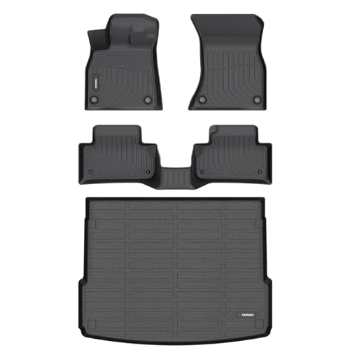 ANBINGO®Floor Mats Fit for Audi Q5 (No PHEV) 2024-2018 & Cargo Liner All Weather Car Mat for Audi Q5 TPE Trunk Mat for Q5 Rubber Liner Carpet for Q5 Automotive Accessories - size: Q5 2018-2024 Set