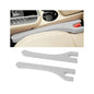 Car Seat Gap Filler, 2PCS Between Seat and Centre Console No Drop Vehicle Gap Plug, Automotive Interior Front Chair Blocker Stop Things from Dropping, Universal for SUV Caravan Truck (Grey) - color: Grey