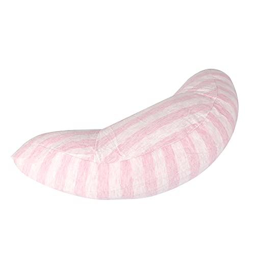 Kids Car Seat Travel Neck Pillow Soft Neck Support Cushion Car Seat Belt Cover Cushion Pillow Car Seatbelt Shoulder Pad Head Neck Support Pillow Seat Strap Pillow for Car Airplane Pushchair Travel - color: Pink Strips