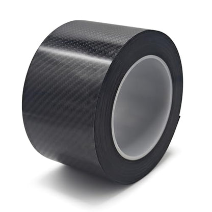 Door Sill Protectors for Vehicles, 2.76 Inch x 33 Ft Carbon Fiber Car Door Sill Protector Tape with Anti-Collision for Front and Rear Bumper, Car Door Edge Guards Universal for Most Vehicles