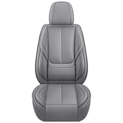 MINGBRON Leather Car Seat Covers,Car Seat Covers Full Set,Automotive Seat Covers 5 Seats,Fit for Most Cars SUV and Most Sedans Grey - color: Grey 3, size: 5 Seat Covers (Front & Rear)