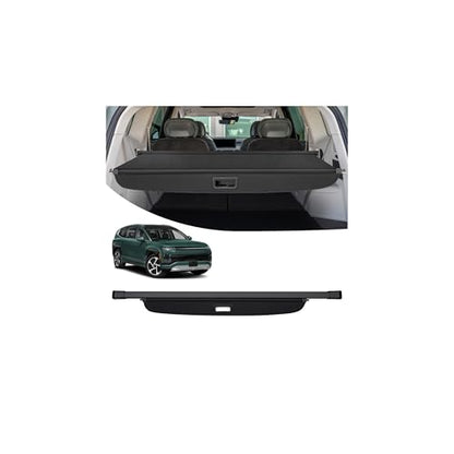Powerty Cargo Cover for 2026 Hyundai Ioniq 9 Accessories, Carbon Fiber Trunk Cover Retractable Trunk Shielding Shade Cargo Luggage Cover Black - size: 2026 | Hyundai Ioniq 9