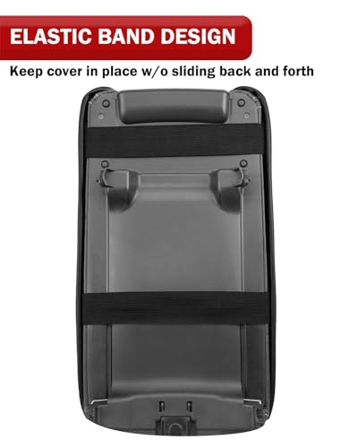 KBH Center Console Armrest Cover for Toyota Camry 2012 2013 2014 2015 2016 2017, Vinyl Leather Trim, Car Arm Rest Cushion Pad Protective Covering, Anti-Scratch, Black - color: Black Cover, size: Camry 2012-2017
