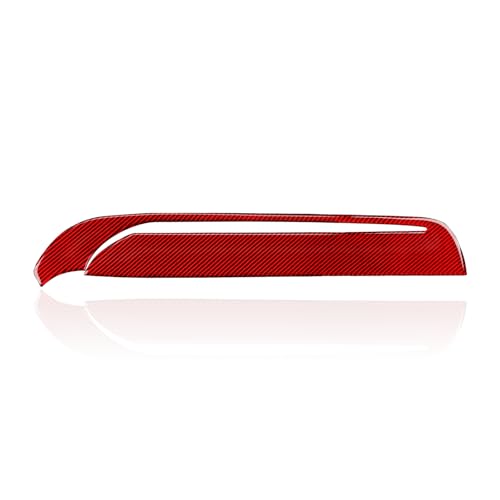 Car Copilot Glove Box Cover Decals for 2011-2020 Dodge Durango Accessories Carbon Fiber Interior Stickers, Red - color: Copilot Glove Box Trim