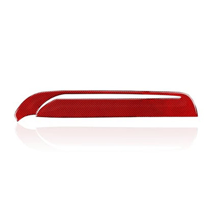 Car Copilot Glove Box Cover Decals for 2011-2020 Dodge Durango Accessories Carbon Fiber Interior Stickers, Red - color: Copilot Glove Box Trim