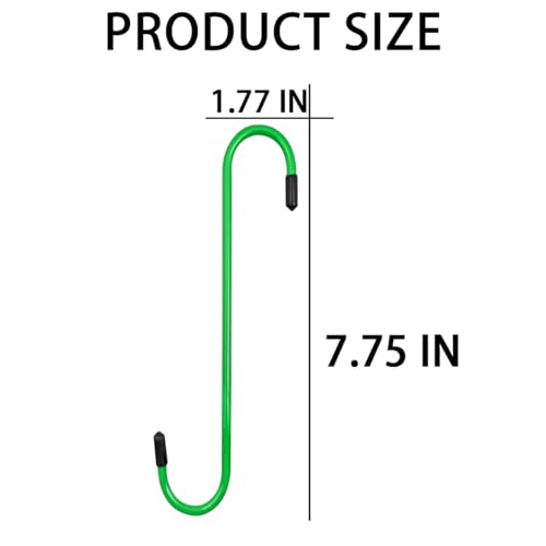 2PCS Car Brake Caliper Hooks, Vehicle Caliper Hangers with Rubber Caps, S-Shaped Automotive Accessories for Braking, Axle, Bearing, Suspension Work for SUV, Truck, RV（Green/2PCS） - color: Green, size: 2PCS
