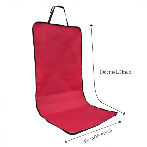 Pet Car Cover - Waterproof Seat Pad, Non Slip Cushion Protector, Soft Sturdy Easy Install, Interactive Keeps Seats Clean, Excellent Pet Travel Gear, Family Road Trip Sedan Truck 41.73x19.29 Inches - color: Red