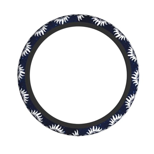 Steering Wheel Cover for Women Men Anti-Slip Breathable and Sweat Absorption Universal Cute Steering Wheel Protector Car Accessories -1PC