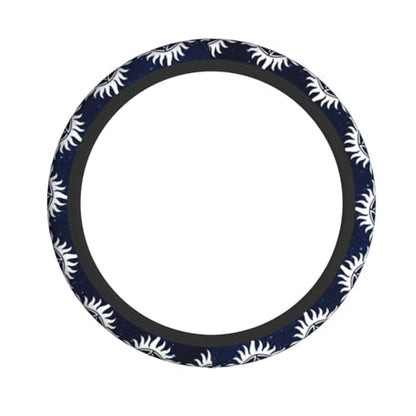 Steering Wheel Cover for Women Men Anti-Slip Breathable and Sweat Absorption Universal Cute Steering Wheel Protector Car Accessories -1PC