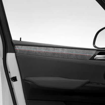 BETTERHUMZ Car Door Panel Side Trim Strips Compatible with BMW F25 X3 F26 X4 Series 2011-2017 for Alcantara Suede Interior Decor Accessories