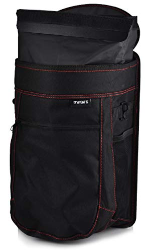 Masirs Vehicle Trash Can - Large Removable Leakproof Garbage Bag, Fasten The Car Waste Basket to Back or Front Seat Headrest. Great Garbage Can for Car, SUV, Truck, Van or Minivan. - style: Car Trash Can