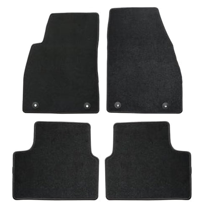 GXARTS Car Floor Mats Carpet Full Set All-Weather Protect Compatible with Chevrolet Malibu 2011 2012 2013 2014 2015 2016 | WaterproofBlack Car Mats with Anti-Slip Backing