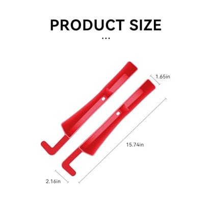 2PCS Car Seat Gap Filler, Automotive Seat Organizer Fill The Gap Between Seat and Console, Universal Car Storage Box Inserts Fill The Gap Between Seat &Console for Coins Wallets Keys (Red)
