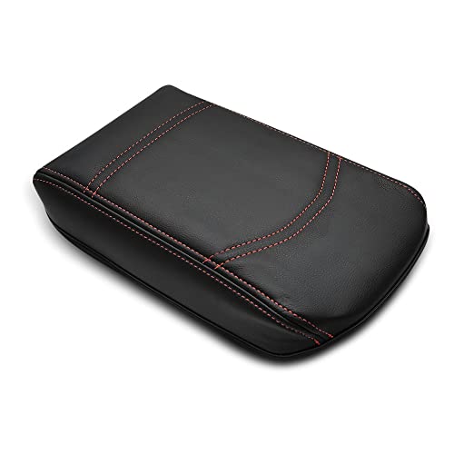 Center Console Armrest Cover Fit for Ford Maverick 2022-2025 2026 Accessories, Comfort Armrest Pad Console Lid Cushion Vegan Leather Regular Thick (Black) - size: 6) 22+ |Maverick| Black, Regular