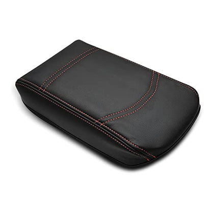 Center Console Armrest Cover Fit for Ford Maverick 2022-2025 2026 Accessories, Comfort Armrest Pad Console Lid Cushion Vegan Leather Regular Thick (Black) - size: 6) 22+ |Maverick| Black, Regular