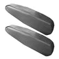 FH Group Premium Faux Leather Armrest Cover Semi-Universal Fit, One Pair, Set of 2 Gray - color: Gray, style: Armrest Cover