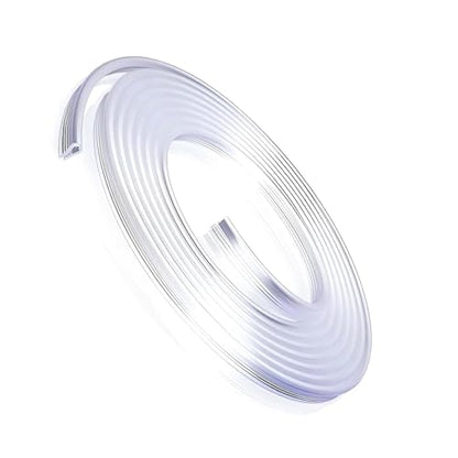 Car Door Edge Guards, 16.4 Ft U-Shaped Anti-Collision Protection Strips for Car Windows Hood Trunk, PVC Flexible Cuttable Sealing Decorative Strips, for Most Cars Furniture Bags (Transparent)