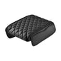 Car Armrest Pad, Universal Armrest Cushion Pad, Leather Armrest Box Pad - color: Simple style, Black