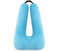 Travel Pillow, Car Pillow for Kids & Adults - Ergonomic Travel Pillows Sleeping Aid for Neck & Body Support, Car Travel Essentials Pillow on Road Trips-Gray (Blue) - color: Blue